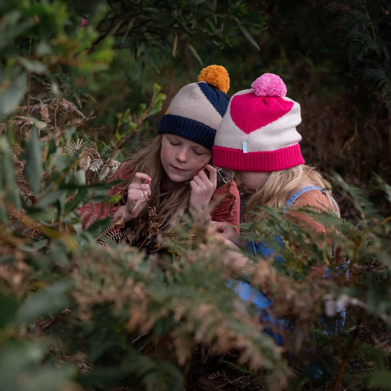 Acorn Kids: Stripes Beanie Pink Oatmeal Fuchsia