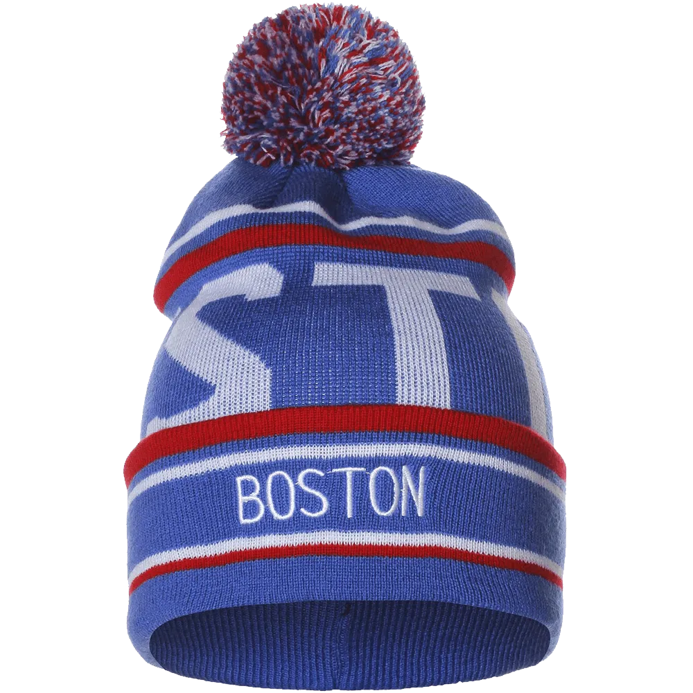 American Cities Unisex USA Cities Fashion Large Letters Pom Pom Knit Hat Cap Beanie