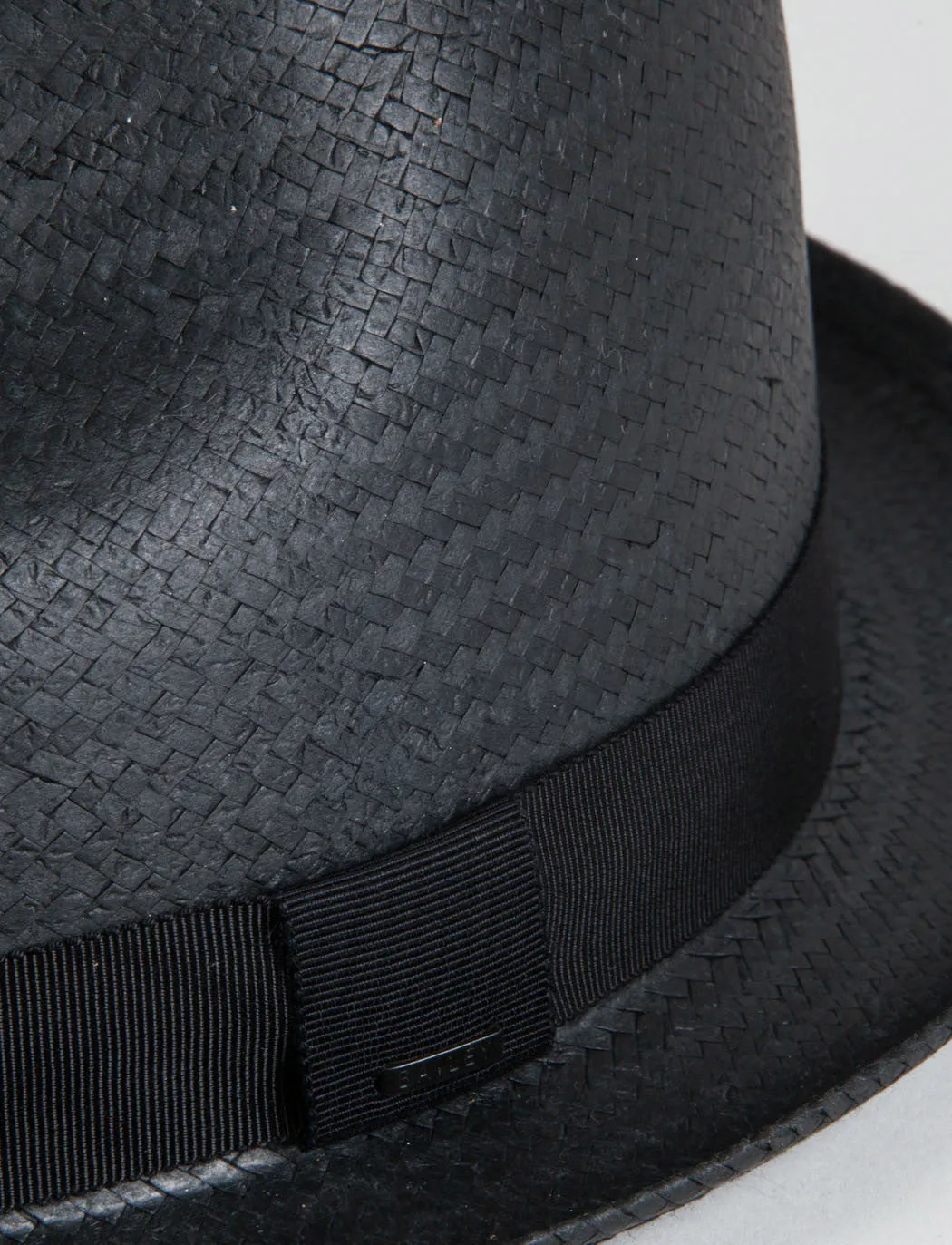 Bailey Wicket Straw Triby Hat - Black