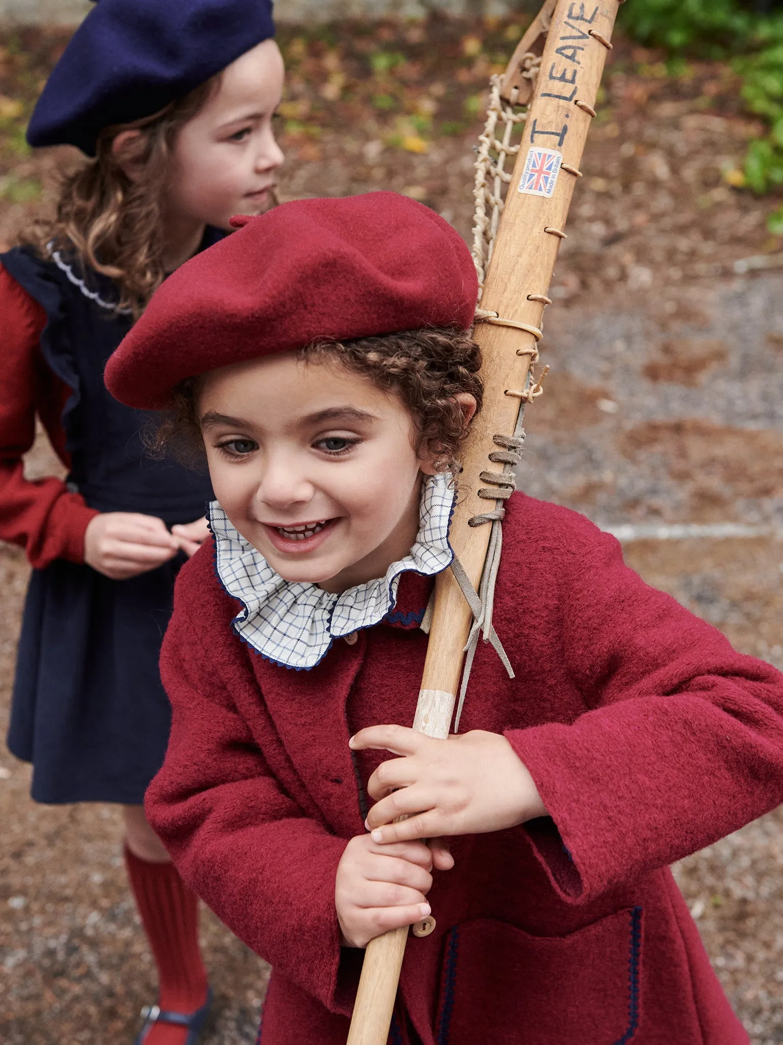 Burgundy Kids Wool Beret