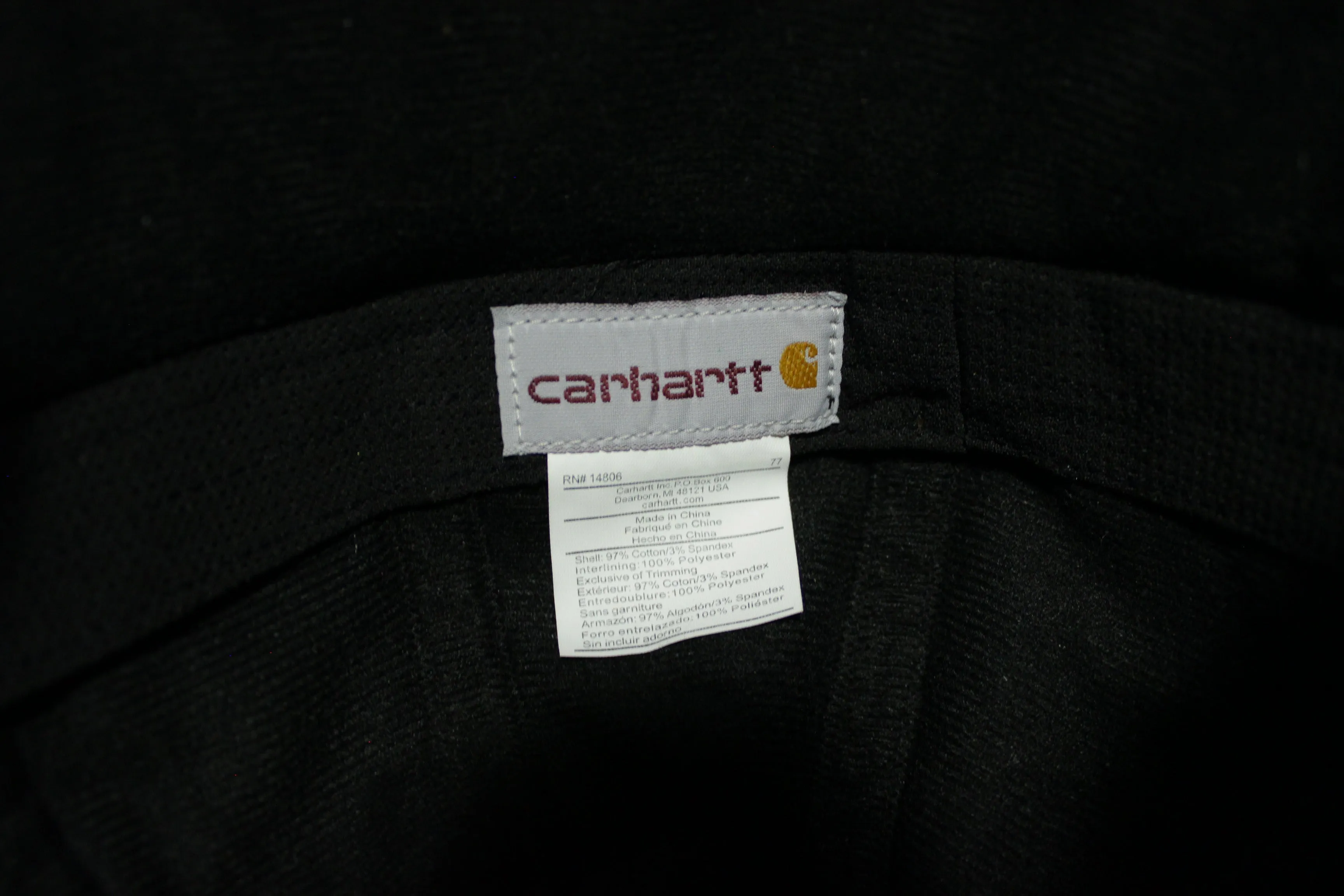 Carhartt Men's Work Flex Hat Cap Large / XL Brown Fleece Lined Ear Flap A199