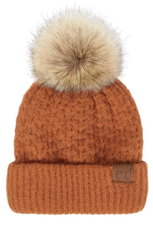 C.C Beanie with Pom