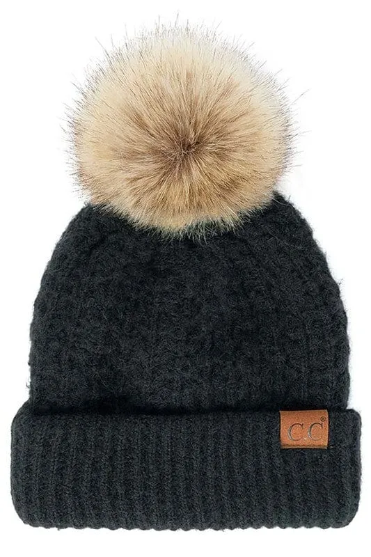 C.C Beanie with Pom