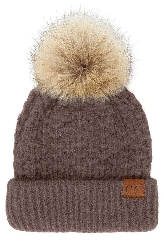 C.C Beanie with Pom