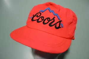 Coors Beer Hot Pink Vintage 90's Adjustable Back Cap Hat