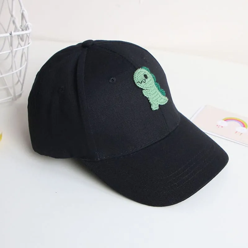 Dino Print Adjustable Kids Baseball Hat