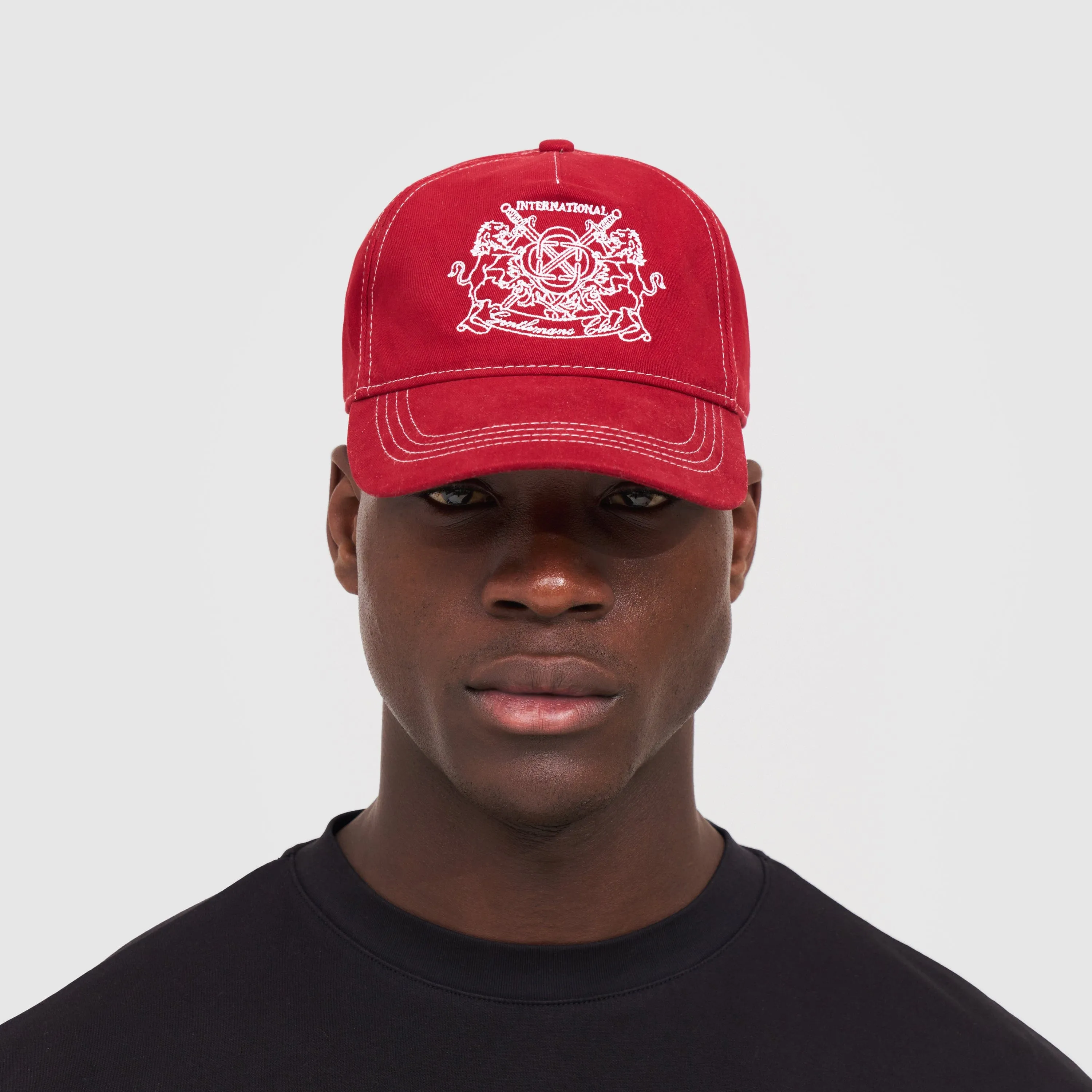 Gentlemen's Club Hat (Red/White)