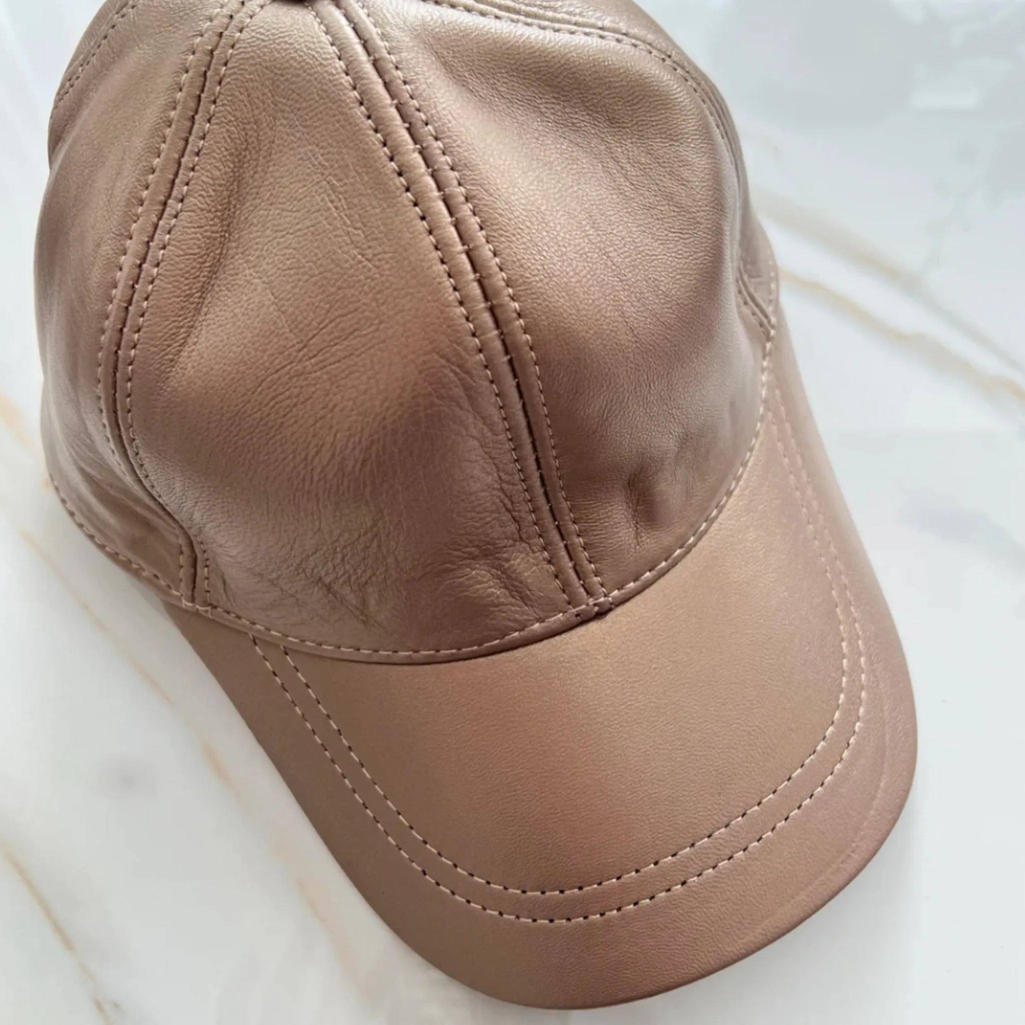 Genuine Leather Caps Valeri