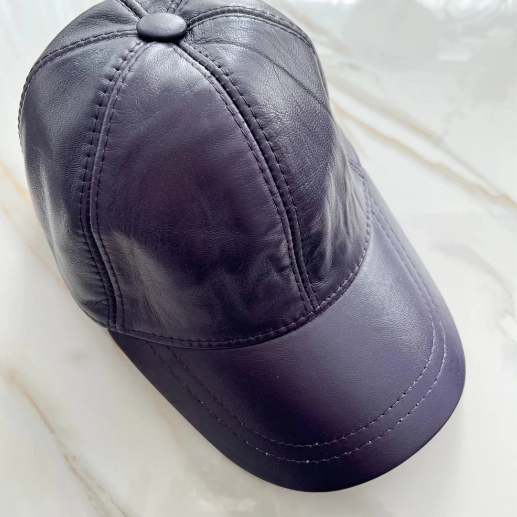 Genuine Leather Caps Valeri