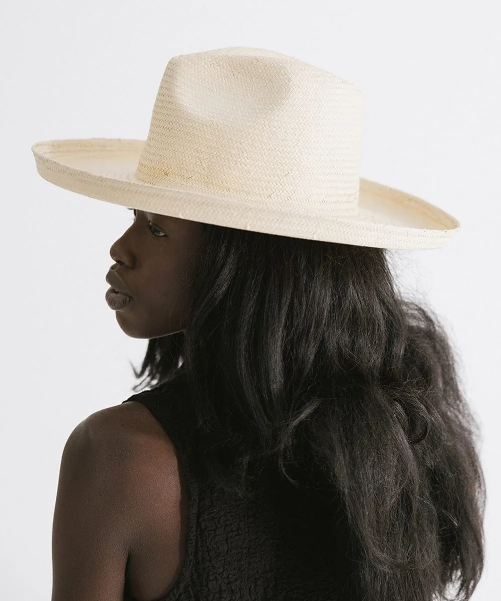 Penny Pencil Brim Fedora - Natural BLEMISHED