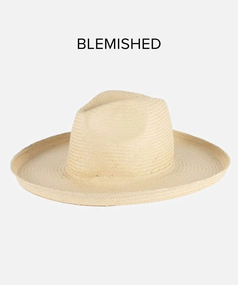 Penny Pencil Brim Fedora - Natural BLEMISHED