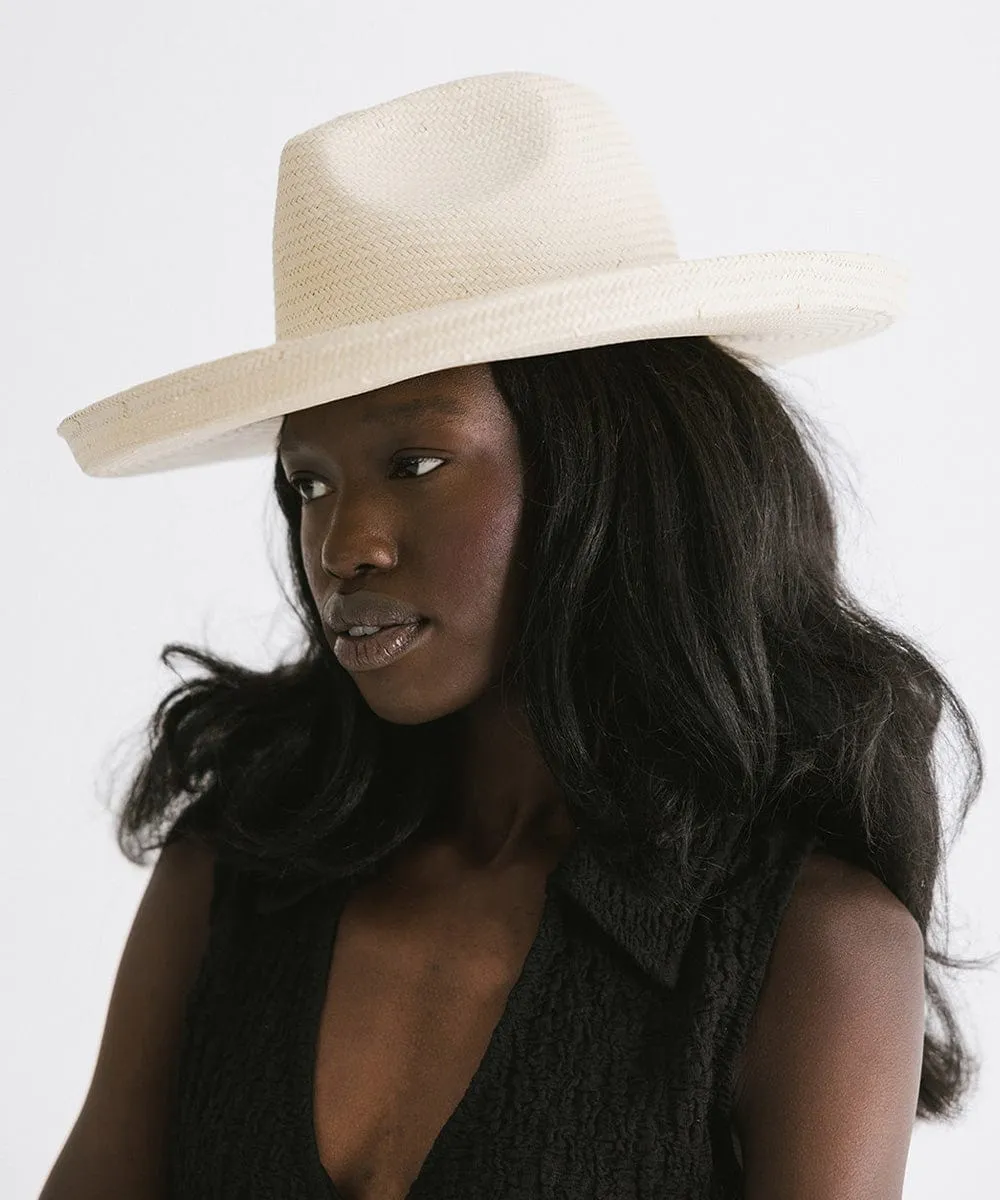 Penny Pencil Brim Fedora - Natural BLEMISHED