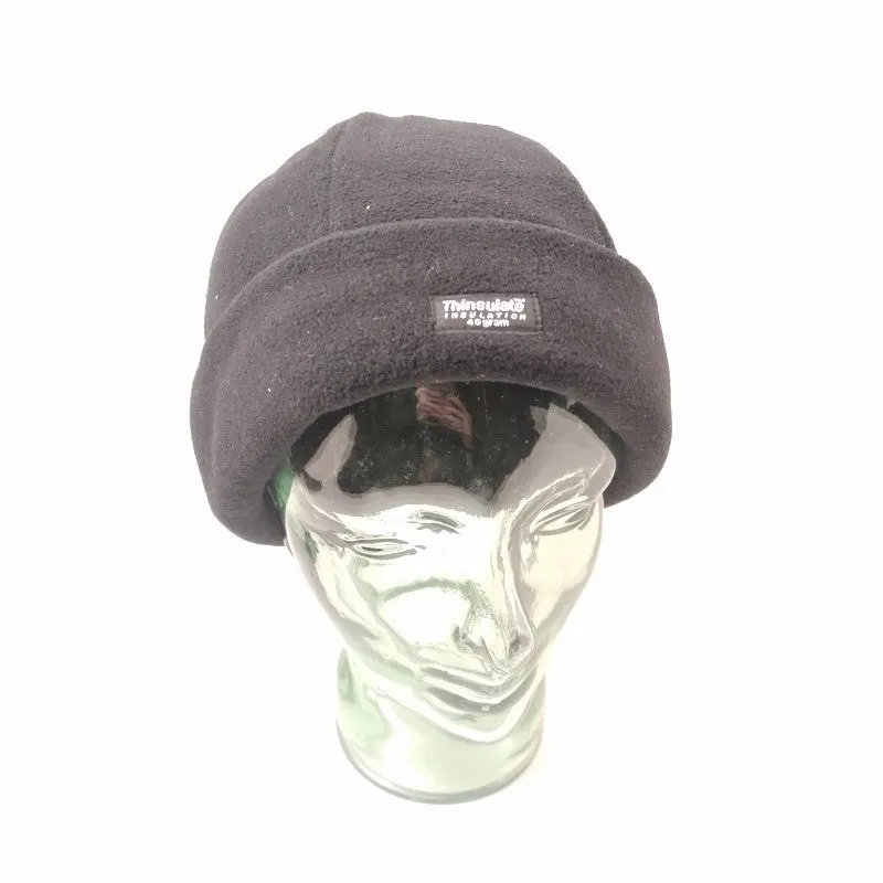 Premium Fleece & Thinsulate™ Watch Hat. New. Black.