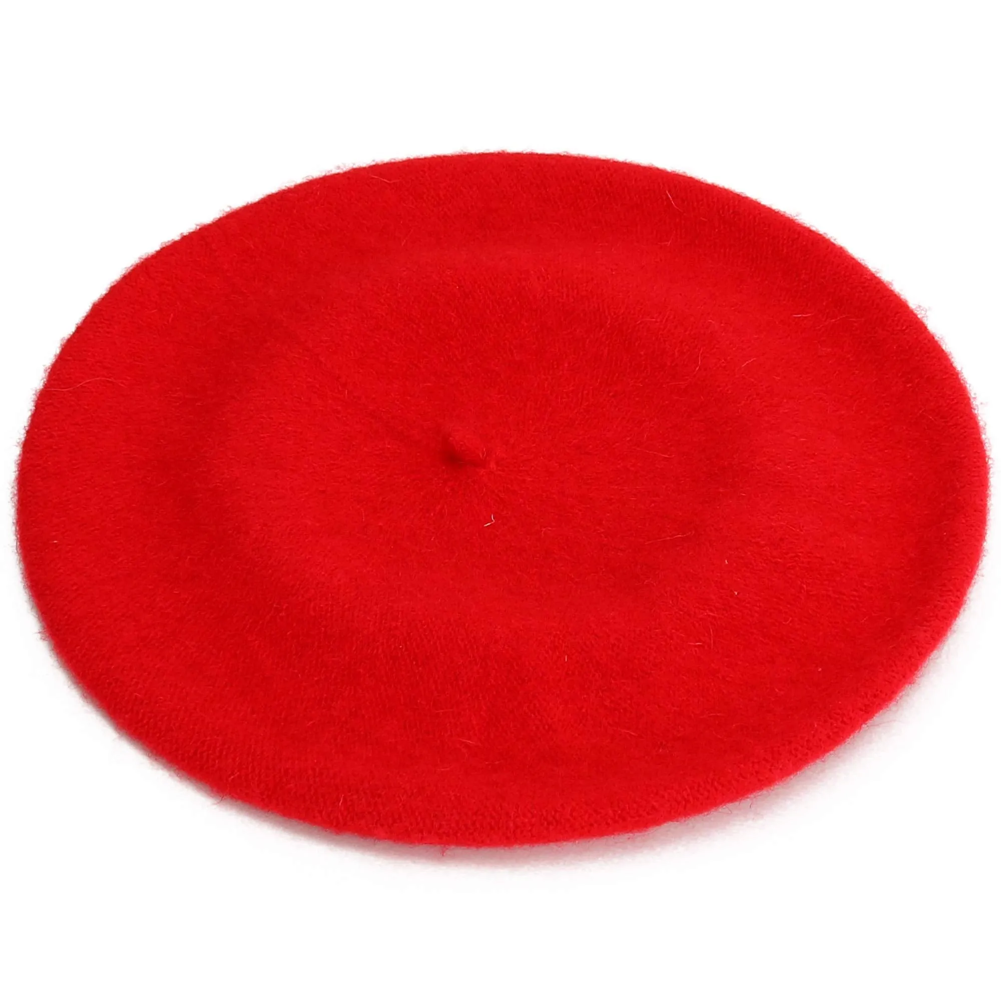 Red French Style Beret - Women's Classic Beret Hat for Casual Use - 1 Piece