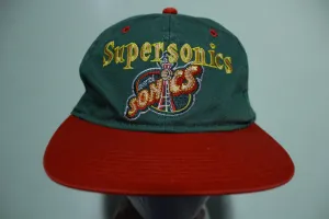 Seattle Sonics Vintage 90's Adjustable Snapback Basketball Hat