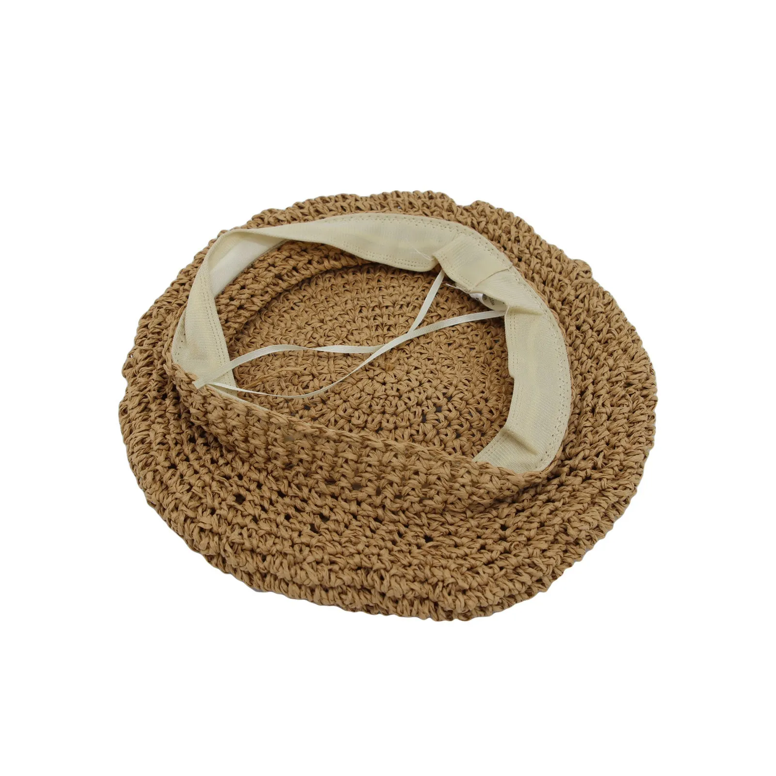 Straw Beret Hat Breathable Summer Flat French Cap TGF1344