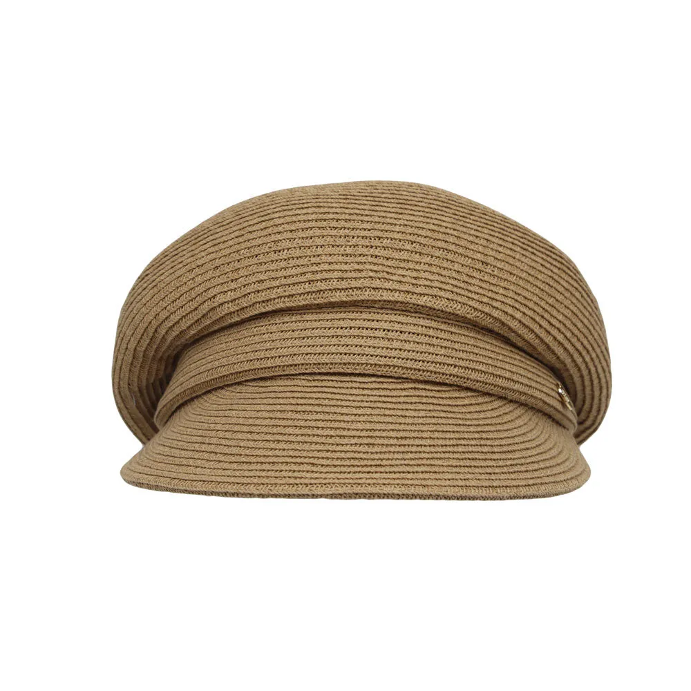 Summer Straw Newsboy Hat Beret Cap Bakerboy Visor Meshed Hat JDG1417