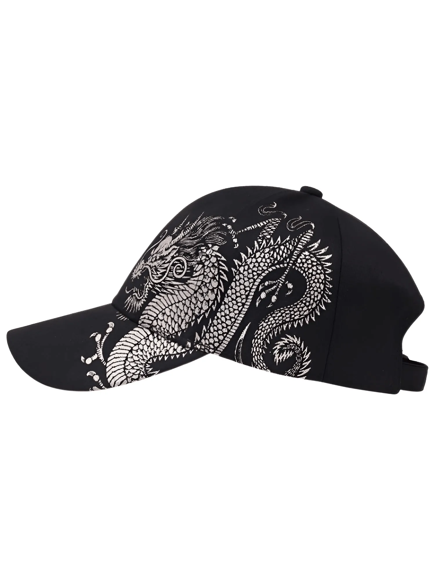 Unisex Golden Dragon Print Baseball Caps