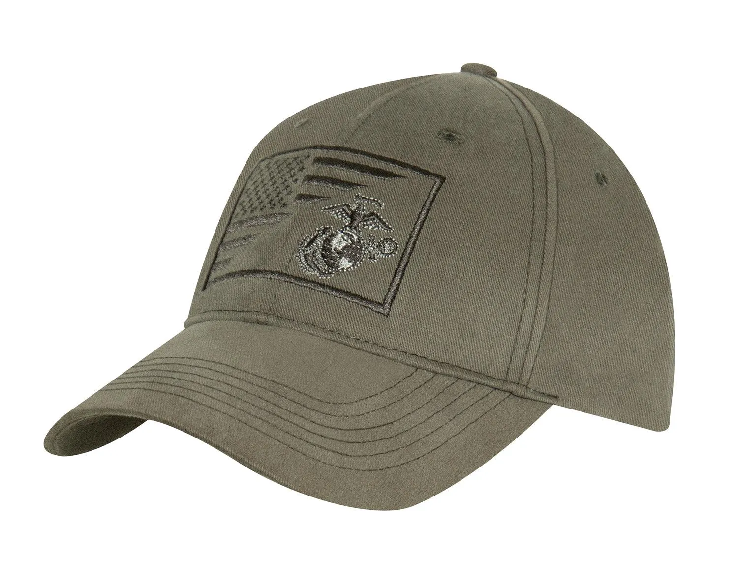 USMC Eagle, Globe and Anchor / US Flag Low Pro Cap