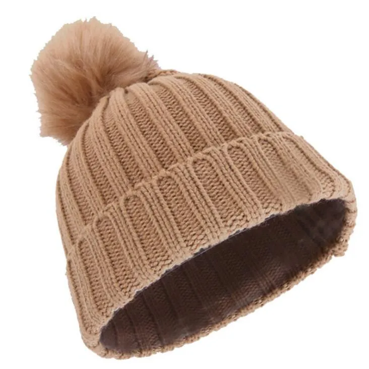 Warm Slouchy Knit Beanie Cap For Women