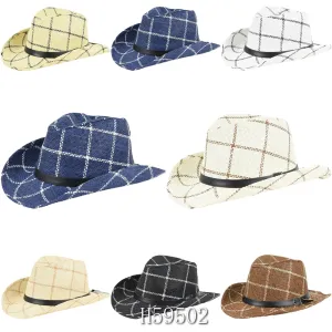 Wholesale Summer Sun Straw Cowboy Hats H59502