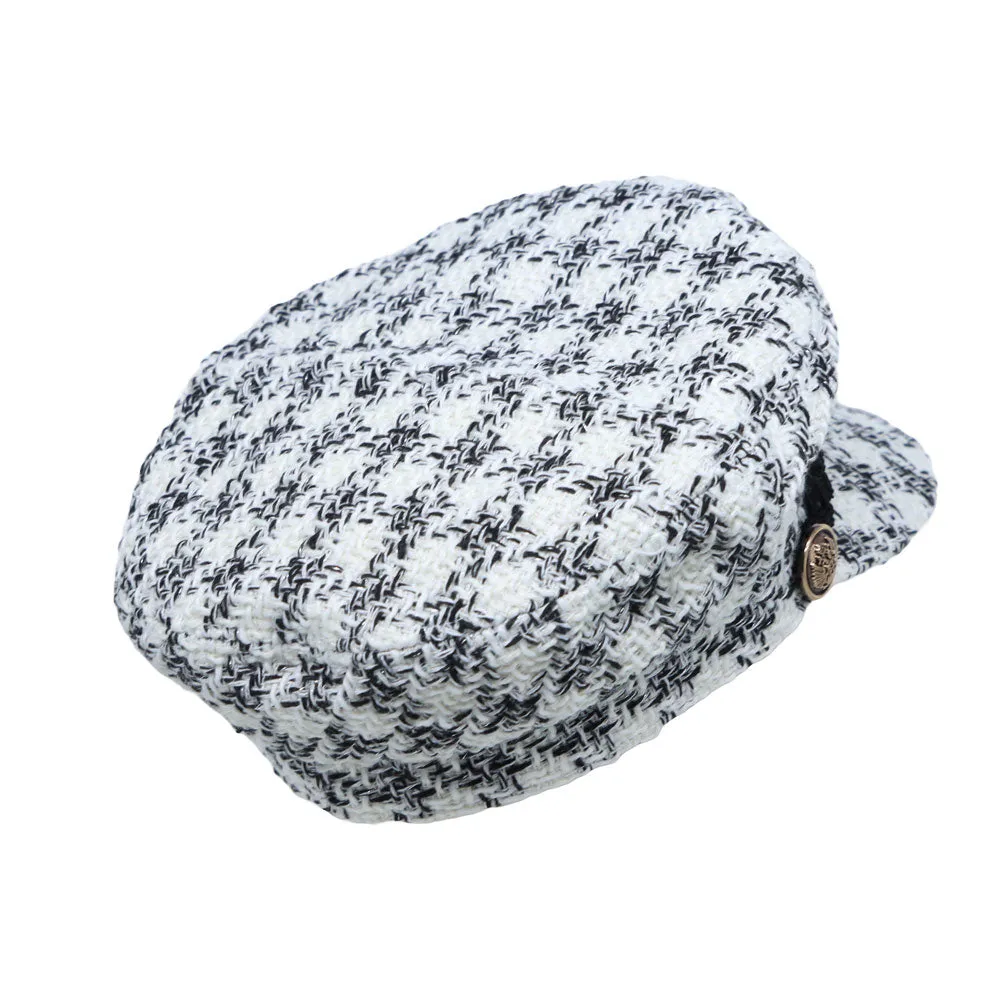 Womens Wool Baker Boy Hat Winter Newsboy Beret Cap KRG1427