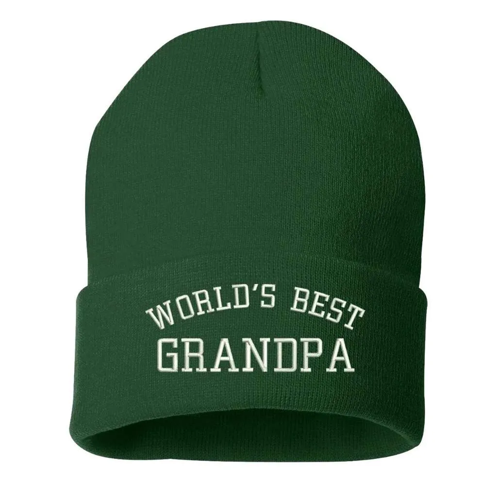 World's Best Grandpa Cuffed Beanie