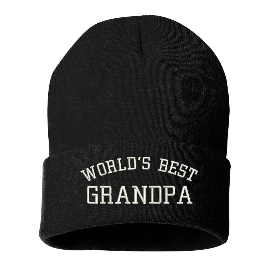 World's Best Grandpa Cuffed Beanie