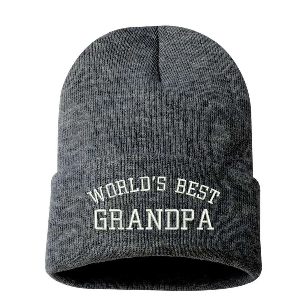 World's Best Grandpa Cuffed Beanie