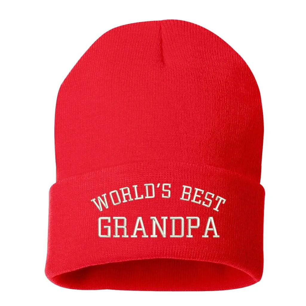 World's Best Grandpa Cuffed Beanie