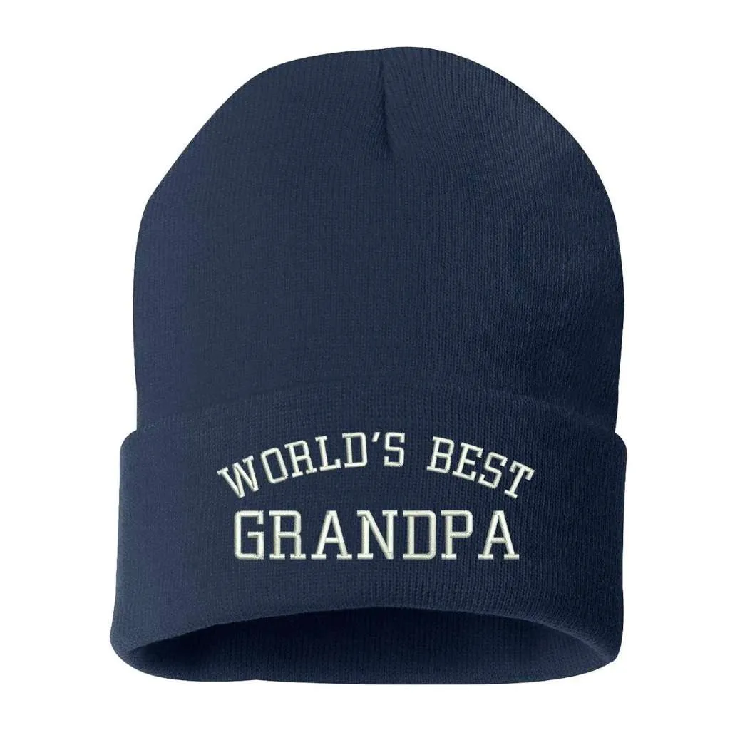 World's Best Grandpa Cuffed Beanie