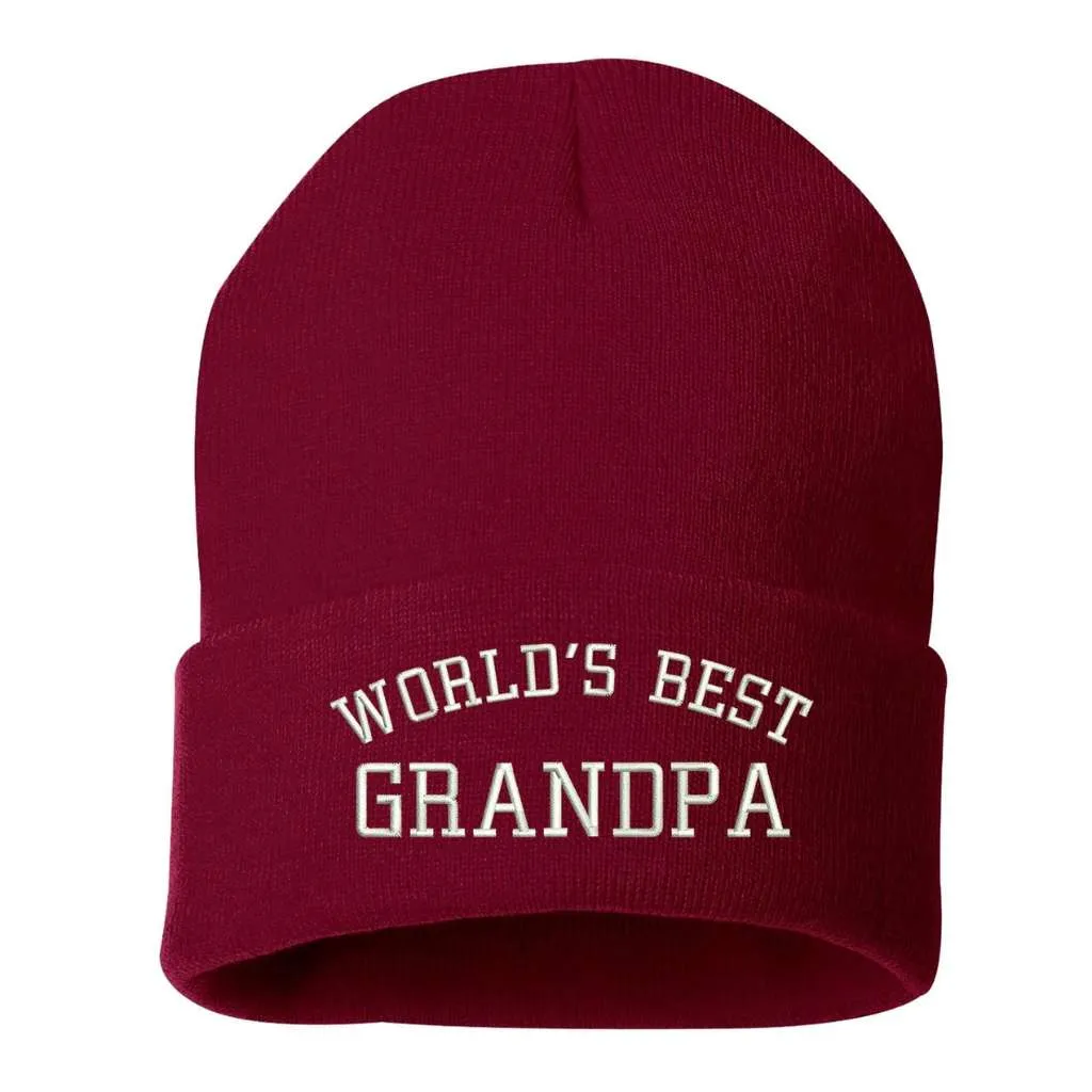 World's Best Grandpa Cuffed Beanie